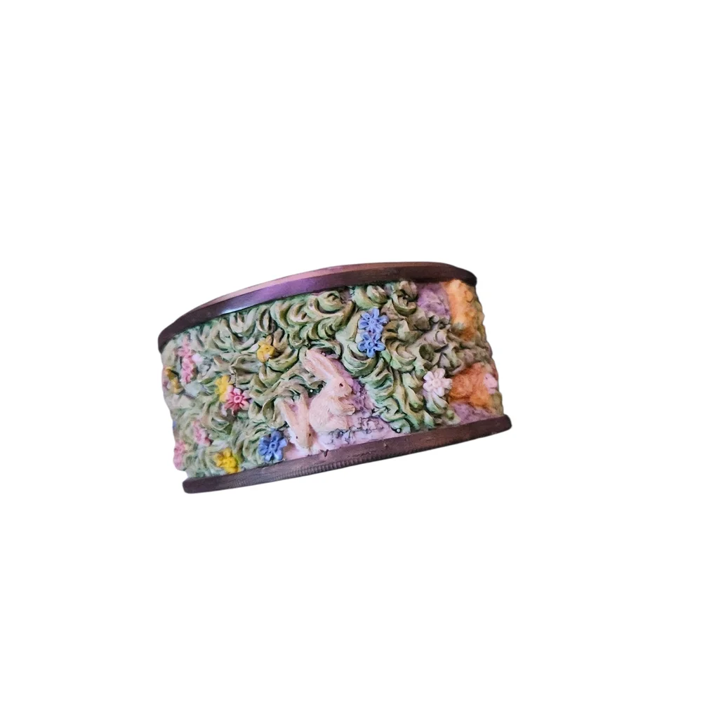 Angel Figurine Ceramic Trinket Box with Pink Lid